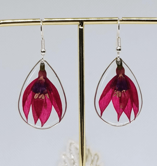 Boucles d'oreilles Fuchsia magellanica
