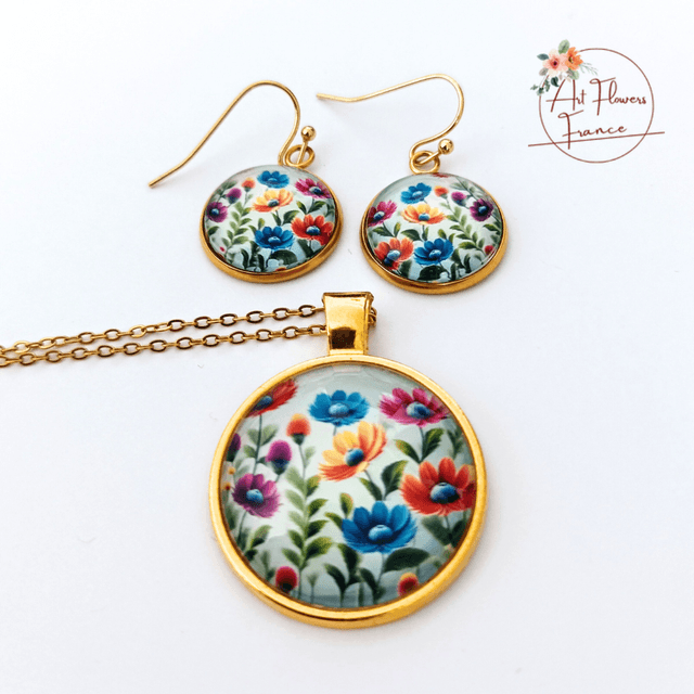 Bijoux illustrés - Petit jardin