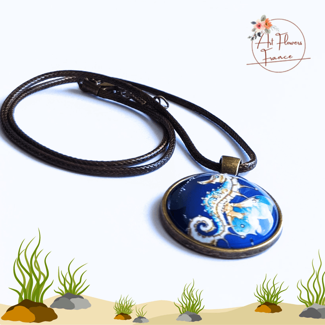 Collier illustré - Hippocampe