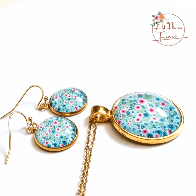 Bijoux illustrés - Petites fleurs