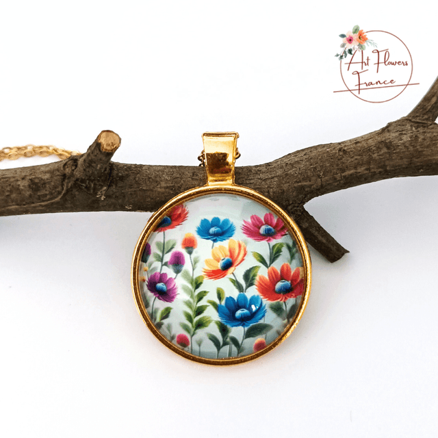 Collier illustré - Petit jardin