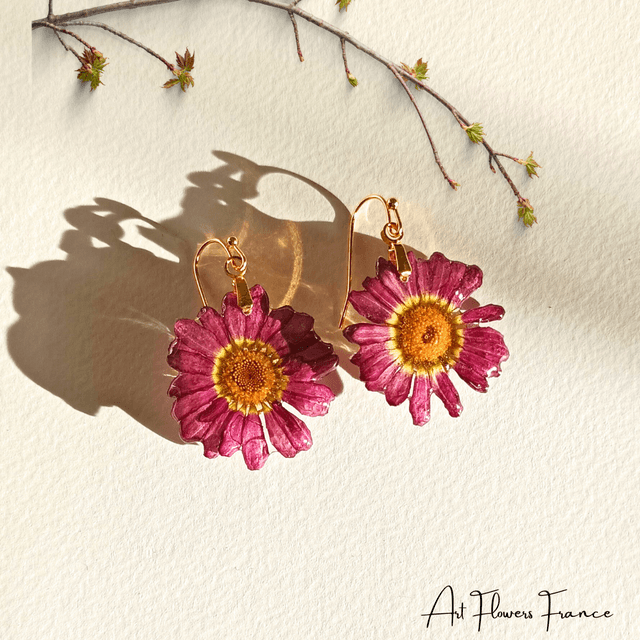 Boucles d&#039;oreilles Marguerite du Cap (1)